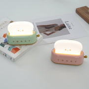 Charming toaster night lamp – Versatile portable lamp with rechargeable battery