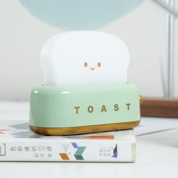 Charming toaster night lamp – Versatile portable lamp with rechargeable battery
