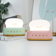 Charming toaster night lamp – Versatile portable lamp with rechargeable battery