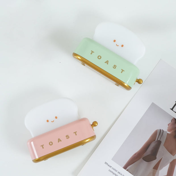 Charming toaster night lamp – Versatile portable lamp with rechargeable battery