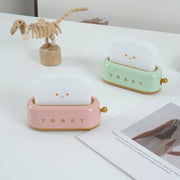 Charming toaster night lamp – Versatile portable lamp with rechargeable battery