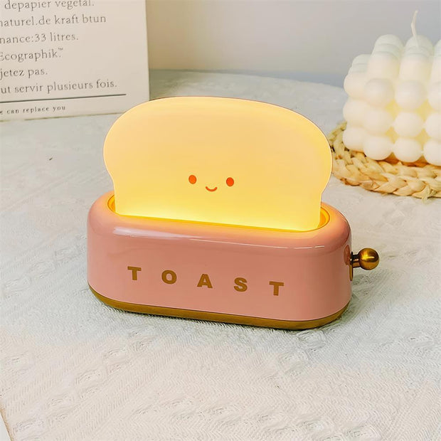 Charming toaster night lamp – Versatile portable lamp with rechargeable battery