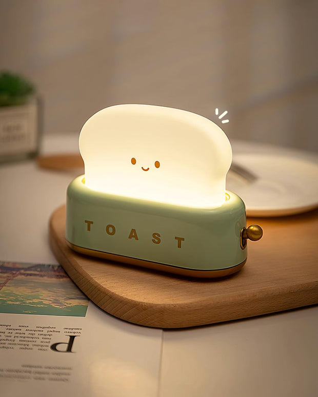 Charming toaster night lamp – Versatile portable lamp with rechargeable battery