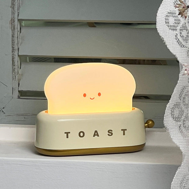 Charming toaster night lamp – Versatile portable lamp with rechargeable battery