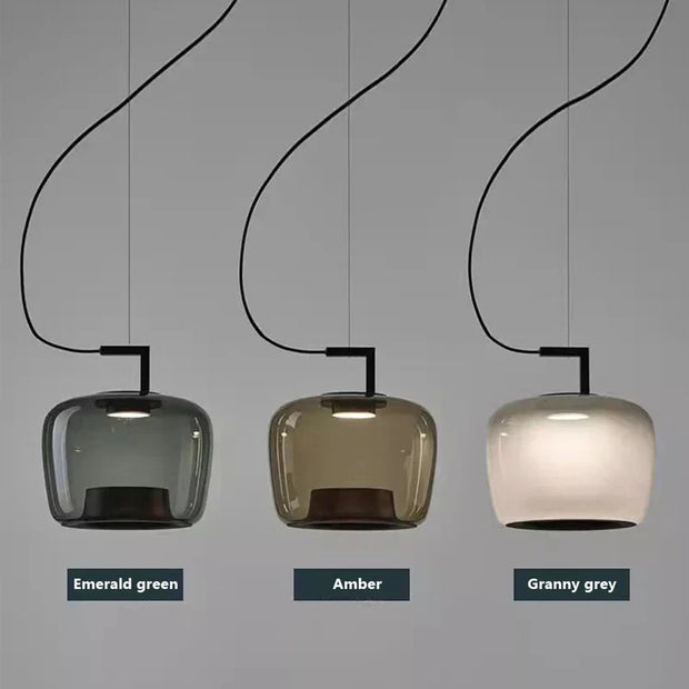 Modern Elegant LED Chandelier - Glass and Aluminum Design for Your Kitchen and Dining Room