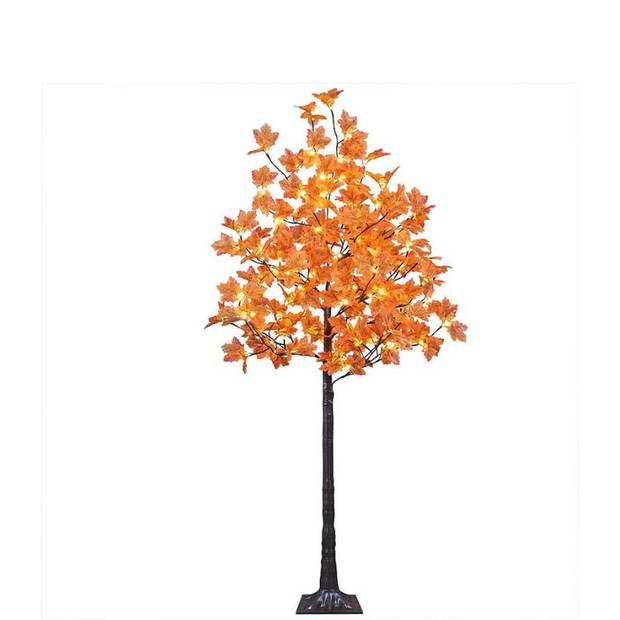Enchanting LED Maple Tree Decor - Embrace Autumn with a Soft Warm Light