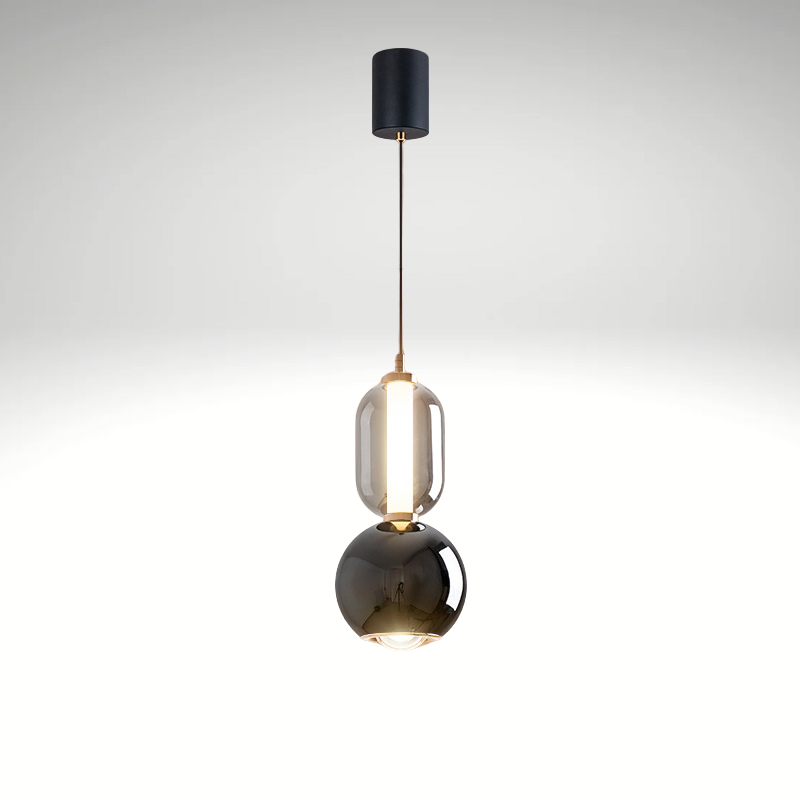 Suspension Scandinave Élégante – Lampe Minimaliste Élégante Fabriquée en Verre et Fer