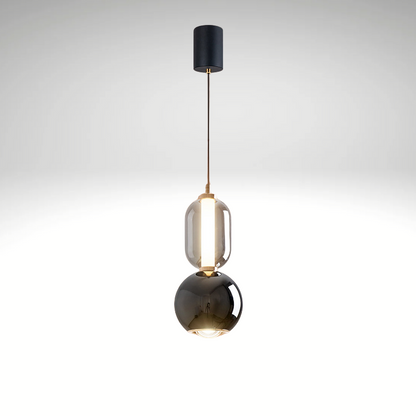 Suspension Scandinave Élégante – Lampe Minimaliste Élégante Fabriquée en Verre et Fer
