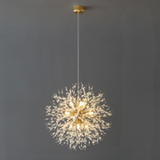 Enchanting dandelion-shaped LED crystal pendant – A chic accent for your living room and dining spaces