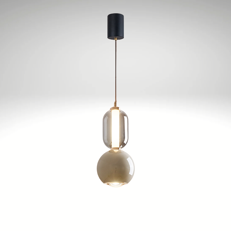 Suspension Scandinave Élégante – Lampe Minimaliste Élégante Fabriquée en Verre et Fer