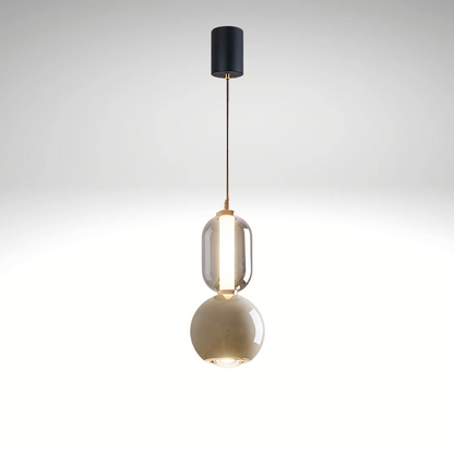 Suspension Scandinave Élégante – Lampe Minimaliste Élégante Fabriquée en Verre et Fer