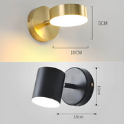 Elegant Nordic copper LED wall lamp – Contemporary style in iron and copper for a warm atmosphere