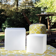 Bright outdoor Cube LED lamp - Rechargeable and remote-controlled for ultimate comfort