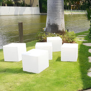 Bright outdoor Cube LED lamp - Rechargeable and remote-controlled for ultimate comfort