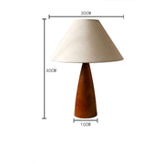 Solid wood table lamp with elegant 1950s design – A timeless addition to your decor