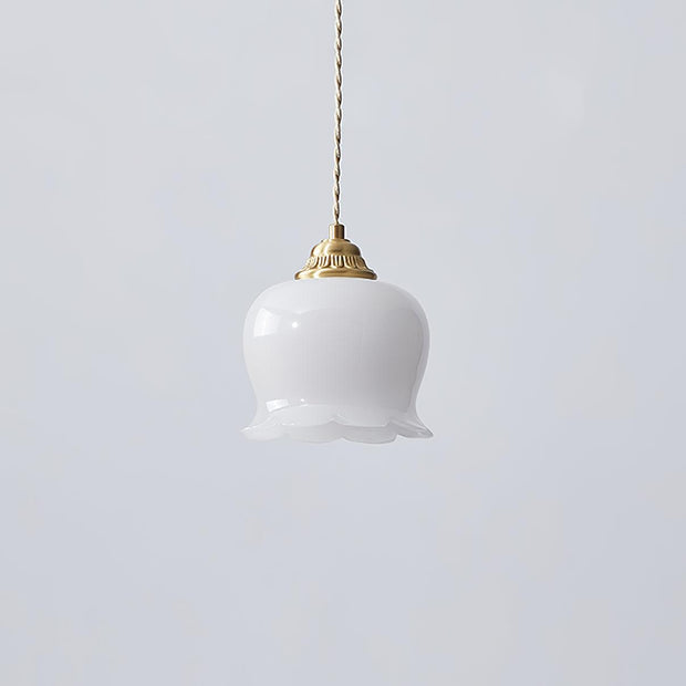Élégante suspension Talblume – Superbe design floral en laiton et résine