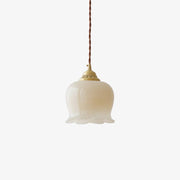 Élégante suspension Talblume – Superbe design floral en laiton et résine