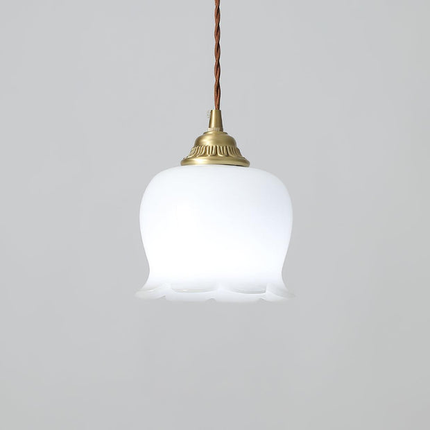 Élégante suspension Talblume – Superbe design floral en laiton et résine