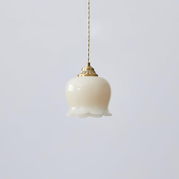 Élégante suspension Talblume – Superbe design floral en laiton et résine