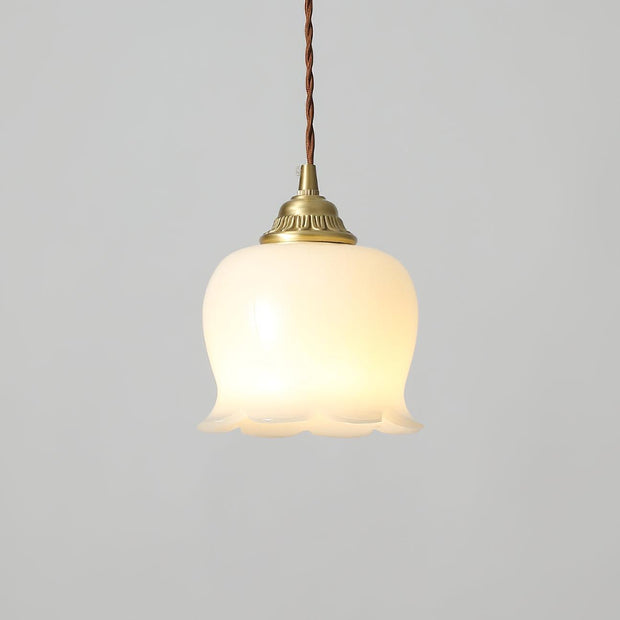 Élégante suspension Talblume – Superbe design floral en laiton et résine
