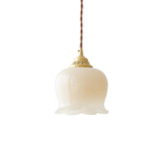 Élégante suspension Talblume – Superbe design floral en laiton et résine
