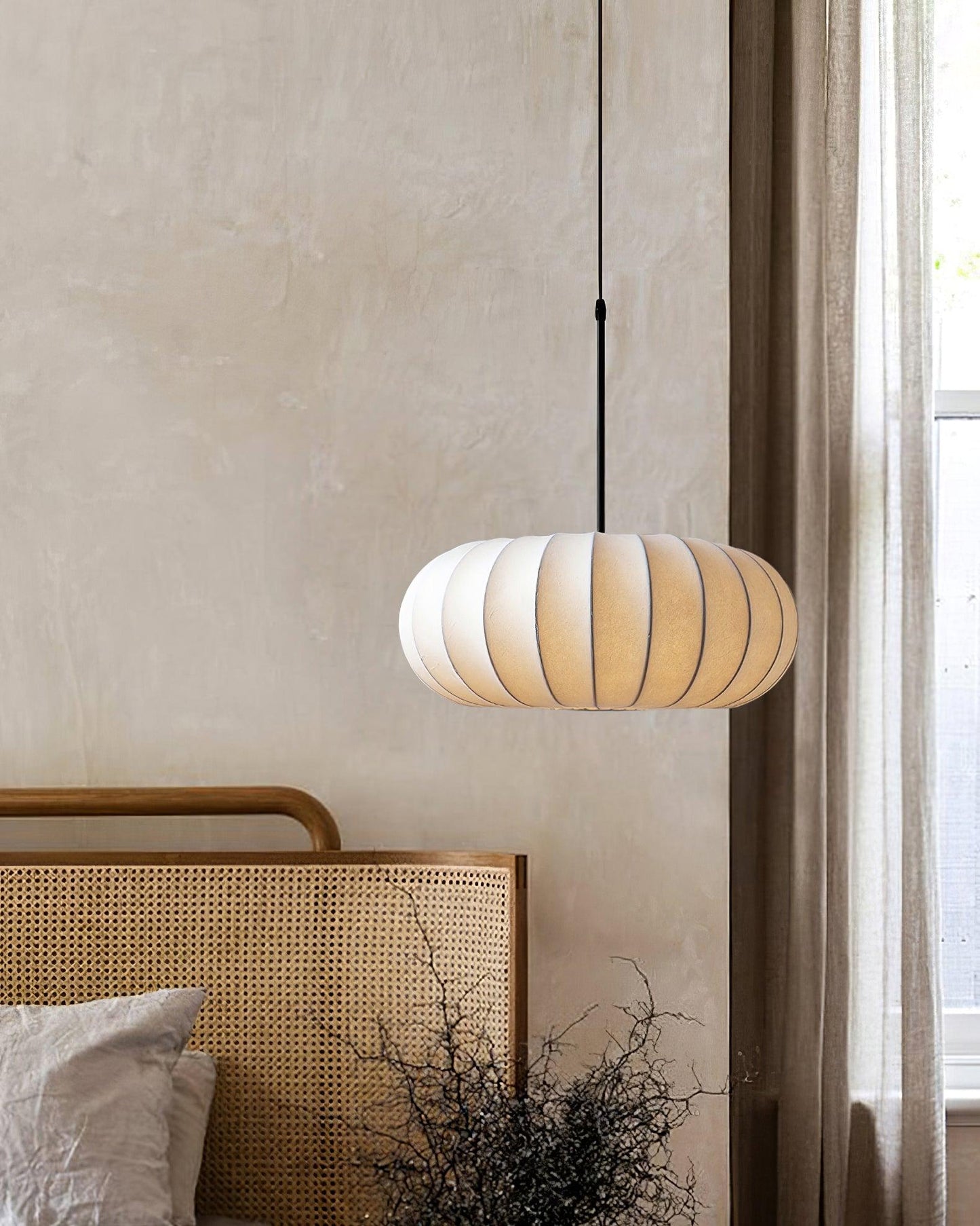 Éblouissante Suspension Wabi-Sabi Verona – Élégante Métallique Minimaliste & Artisanat en Soie Luxueuse