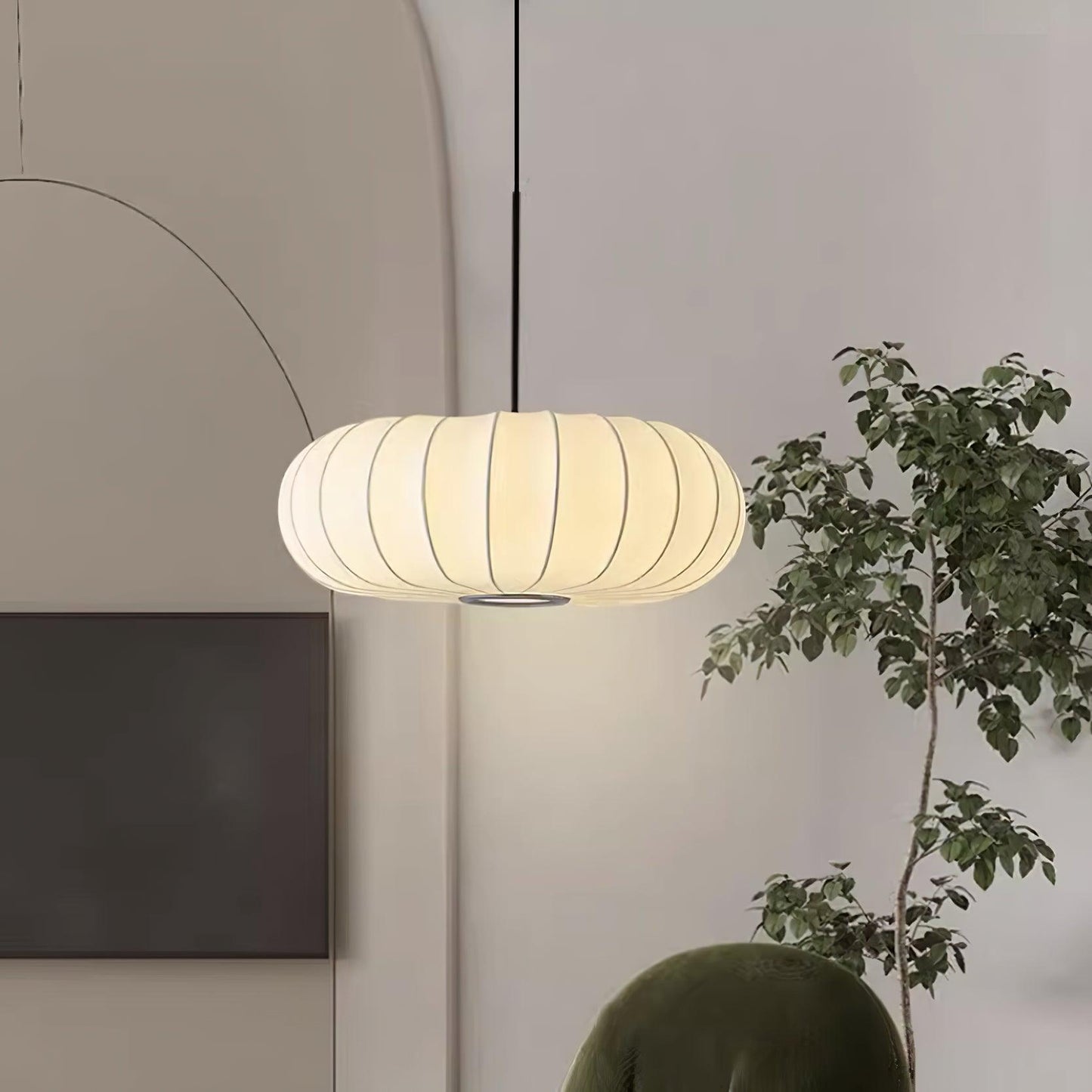 Éblouissante Suspension Wabi-Sabi Verona – Élégante Métallique Minimaliste & Artisanat en Soie Luxueuse