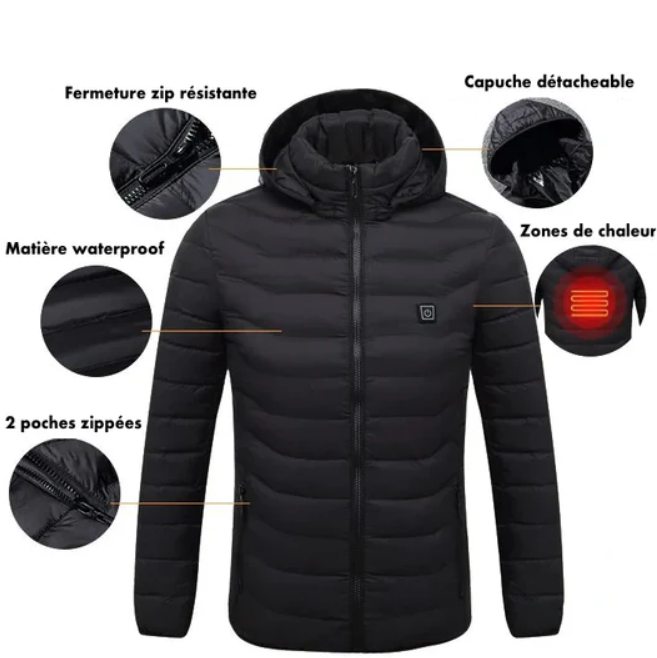 Veste Chauffante Unisexe Ultime – Découvrez un Confort Thermique de Pointe avec un Style Tendance