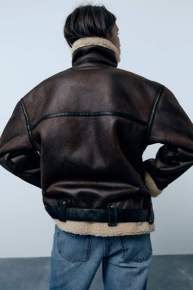 Elegant and Comfortable Jacket in Water-Repellent Fabric, Fitted Cut – Available in Black, Beige, Gray, Sizes S, M, L