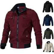 Men's Elegant and Lightweight Bomber Jacket - Comfortable Summer Jacket in Breathable Fabric