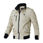 Men's Elegant and Lightweight Bomber Jacket - Comfortable Summer Jacket in Breathable Fabric