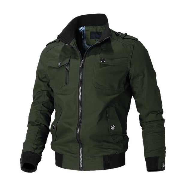 Men's Elegant and Lightweight Bomber Jacket - Comfortable Summer Jacket in Breathable Fabric