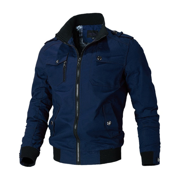 Men's Elegant and Lightweight Bomber Jacket - Comfortable Summer Jacket in Breathable Fabric