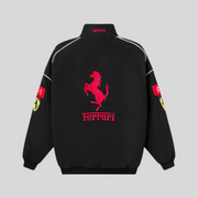 Veste de Course Unisexe Vintage Inspirée de Ferrari – Style F1 Rétro Élégant