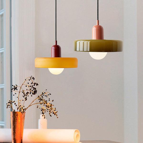 Elegant Bauhaus Glass Pendant - Where Modern Function Meets Sleek Minimalism
