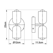 Wall Sconce in Metal and Sleek Acrylic – Create a Serene Atmosphere for Sophisticated Spaces