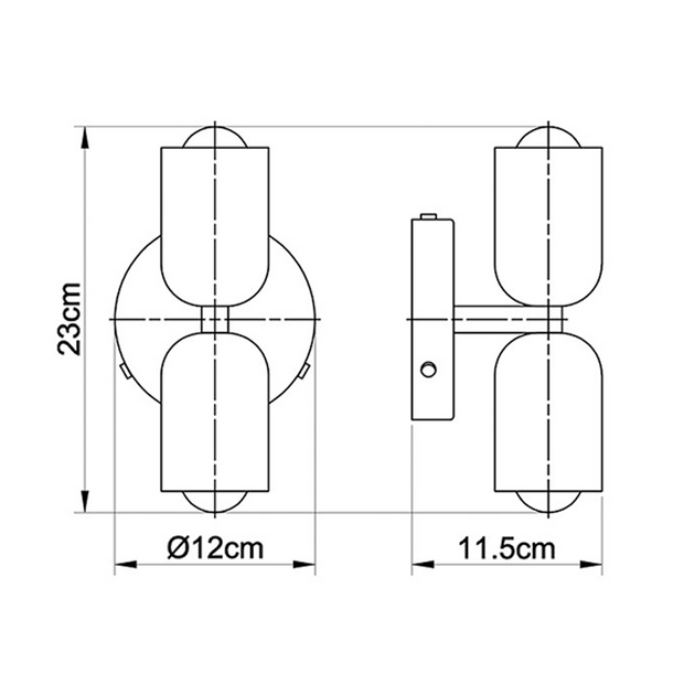 Wall Sconce in Metal and Sleek Acrylic – Create a Serene Atmosphere for Sophisticated Spaces