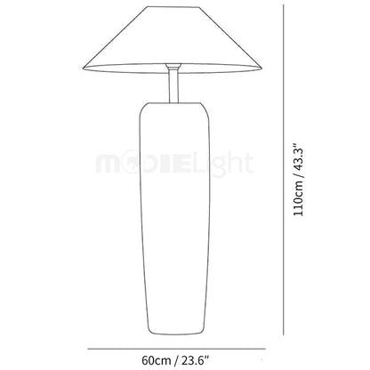 Lampe de sol en bois vieilli à l'élégance rustique – Parfaite pour les espaces de vie contemporains