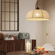 Elegant Wood and Fabric Pendant – Perfect Harmony of Style and Comfort