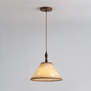 Elegant Wood and Fabric Pendant – Perfect Harmony of Style and Comfort
