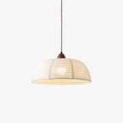 Elegant Wood and Fabric Pendant – Perfect Harmony of Style and Comfort