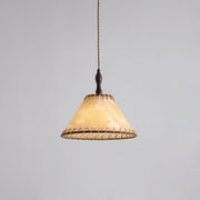 Elegant Wood and Fabric Pendant – Perfect Harmony of Style and Comfort