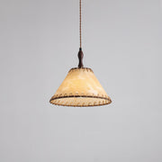 Elegant Wood and Fabric Pendant – Perfect Harmony of Style and Comfort