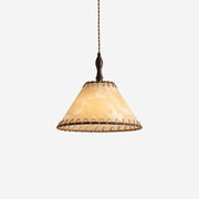 Elegant Wood and Fabric Pendant – Perfect Harmony of Style and Comfort