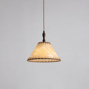 Elegant Wood and Fabric Pendant – Perfect Harmony of Style and Comfort