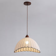 Elegant Wood and Fabric Pendant – Perfect Harmony of Style and Comfort