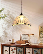 Elegant Wood and Fabric Pendant – Perfect Harmony of Style and Comfort