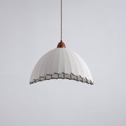 Elegant Wood and Fabric Pendant – Perfect Harmony of Style and Comfort