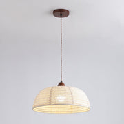 Elegant Wood and Fabric Pendant – Perfect Harmony of Style and Comfort