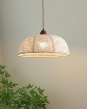 Elegant Wood and Fabric Pendant – Perfect Harmony of Style and Comfort